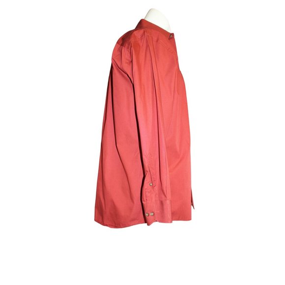 JOE Joseph Abboud / Men's dress button up (Size 15 1/2 32/33) Rust color / 100% - Picture 4 of 13